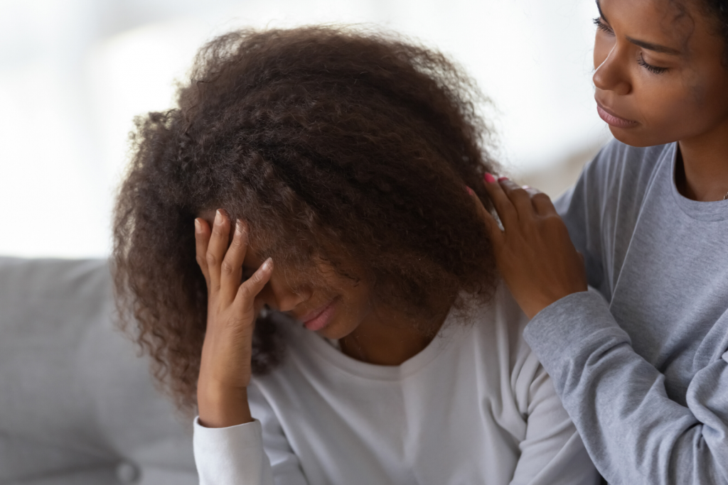 Victim of human trafficking getting help