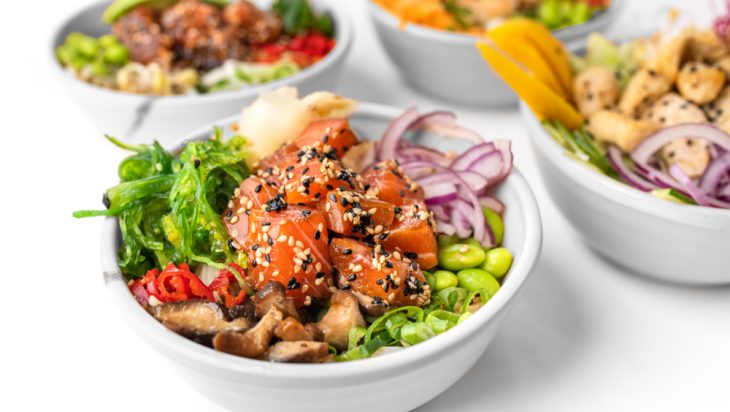 Healthy poke bowls for addiction recovery diet